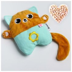 Крошка Я Развивающая игрушка - грелка с вишнёвыми косточками «Котик»