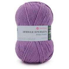 Пряжа Пехорка Зимняя премьера 178 светло-сиреневый 50% мериносовая шерсть, 50% акрил 150м 100г 5шт