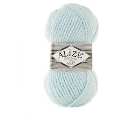 Пряжа Alize Superlana Maxi (Суперлана Макси) 522 мятный 75% акрил, 25% шерсть 100г 100м 5шт