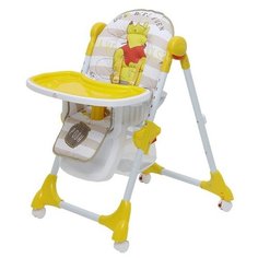 Polini Стульчик для кормления Polini kids Disney baby 470 «Медвежонок Винни», цвет жёлтый
