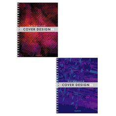 Тетрадь общая Проф-пресс А5 96 листов в клетку на спирали (обложка в ассортименте) 4 шт.