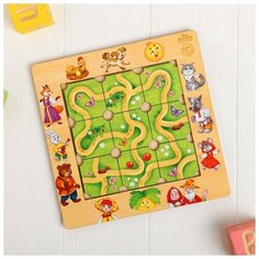 Лесная мастерская Дидактические игры и материалы Головоломка «Составь дорожку», русские народные сказки