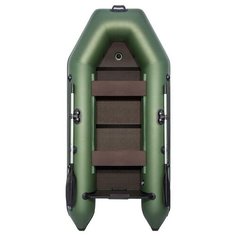 Лодка Моторно-греб Лодка Аква 2800 Слань-книжка киль зеленая груз-ть 220кг, 2 чел, 2,8м Ривьера