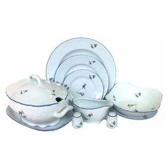 Столовый сервиз на 6 персон 25 предметов Cmielow "Рококо /Гуси" / 109909