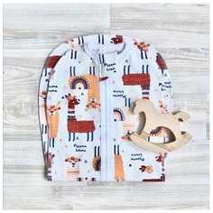 Многоразовые пеленки Mjolk Ламы 61480 3-6 кг белый