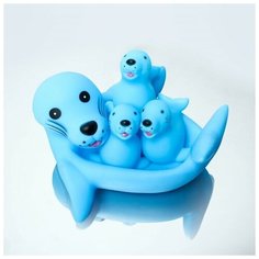 Крошка Я Набор игрушек для купания «Морские котики»: мыльница, игрушки 3 шт. р-р: 13см