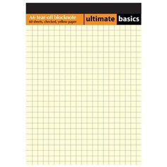 Блокнот Альт Ultimate Basics EasyGo А6 60 листов в клетку на склейке (105х148 мм) (артикул производителя 3-60-487) 3 шт.