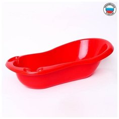 Elf-plast Ванночка для купания детская с картинками, цвет красный Elfplast