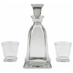 Набор для виски 7 предметов ( графин 750 мл + 6 стаканов по 320 мл) Crystal Bohemia "PRINCE" / 104496