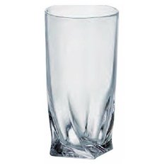 Стаканы для воды 350 мл 6 шт Crystalite Bohemia "Квадро /Без декора" / 035218