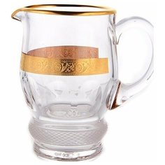 Молочник 230 мл Crystalite Bohemia "Джесси /Золото" / 022806