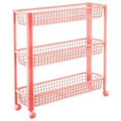 Полка узкая на колёсах (3 секции) Idea (М Пластика)