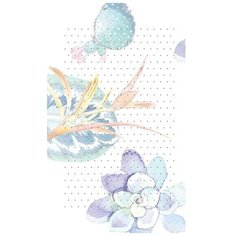 Блокнот-голограмма Flower Notes А6 32 листа фиолетовый в точку скрепка (100х165 мм) 5 шт. КОНТЭНТ
