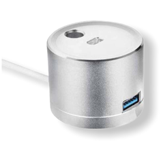 Подставка USB зарядное устройство MyPads A385-46 для стилуса Apple Pencil алюминиевая для iPad Pro 9.7 / iPad Pro 12.9 с дополнительным разъемом USB