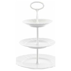 Этажерка 3-х ярусная Thun "Бернадотт /Без декора" h-35 см белый стержень / 114880 Thun1794