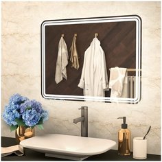 Зеркало MIXLINE "Адриана" 900*800 (ШВ) сенсорный выключатель, светодиодная подсветка