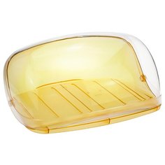 Хлебница кристалл большая, желтый прозрачный Idea (М Пластика)