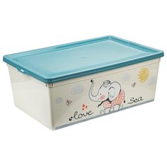 Ящик 10 л деко 370*250*140 мм Слоник Idea (М Пластика)