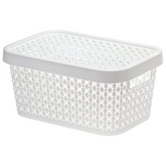 Коробка пирула 1,5 л с крышкой, цвет белый Idea (М Пластика)