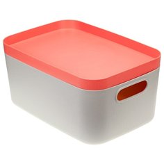 Коробка инфинити 6,2 л с крышкой, цвет коралловый Idea (М Пластика)