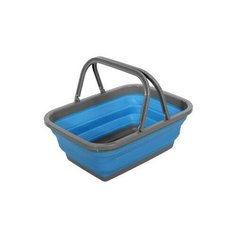 Корзина пластиковая складная с 2 ручками, синий Bradex