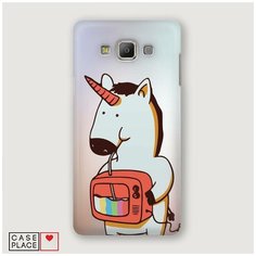Чехол Пластиковый Samsung Galaxy A5 Единорог и телевизор Case Place