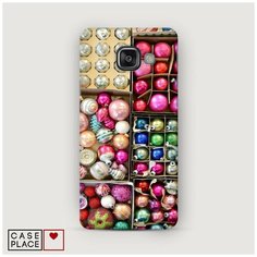 Чехол Пластиковый Samsung Galaxy A5 2016 Елочные игрушки Case Place