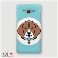 Чехол Пластиковый Samsung Galaxy A5 Собака в ошейнике Case Place