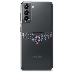 Чехол Силиконовый Samsung Galaxy S21 Гирлянда из перьев 1 Case Place