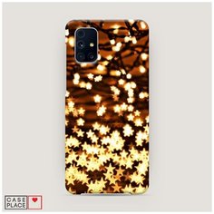 Чехол Пластиковый Samsung Galaxy M31s Новогодняя гирлянда Case Place