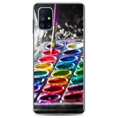 Чехол Силиконовый Samsung Galaxy M31s Палитра красок Case Place