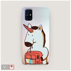 Чехол Пластиковый Samsung Galaxy M31s Единорог и телевизор Case Place