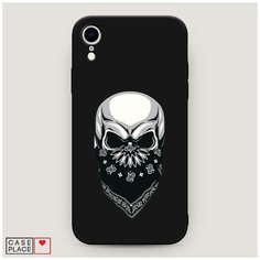 Чехол силиконовый Матовый iPhone XR (10R) Череп в маске Case Place