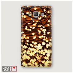Чехол Пластиковый Samsung Galaxy A5 Новогодняя гирлянда Case Place