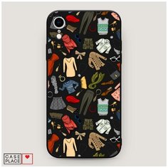 Чехол силиконовый Матовый iPhone XR (10R) Модный гардероб Case Place
