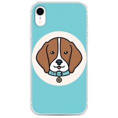 Силиконовый чехол "Собака в ошейнике" на Apple iPhone XR / Айфон XR Case Place