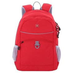 Рюкзак Wenger, красный/серый, со светоотражающими элементами, 33x17x46 см, 26л