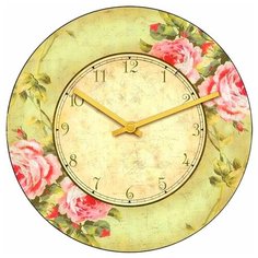 SvS Настенные часы SvS 4001108 Flowers Четыре розы СВС