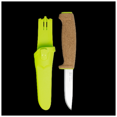 Нож Morakniv Floating Knife (S) Lime, нержавеющая сталь, пробковая ручка, зеленый, 13686