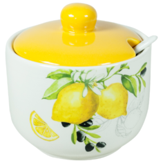 Банка для хранения 520 мл с ложкой Итальянские лимоны Rettal