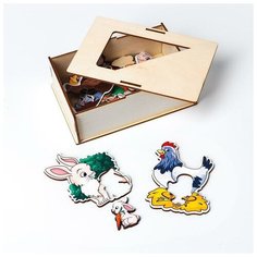 Лесная мастерская Пазлы логические «Мамы и детёныши»