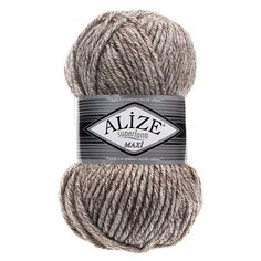 Пряжа Alize Superlana Maxi (Суперлана Макси) 803 молочно-коричневый 75% акрил, 25% шерсть 100г 100м 5шт