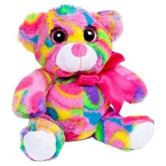 Мягкая игрушка ABtoys Медведь мультиколор 15 см