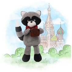 Milo toys Мягкая игрушка «Енот Веня в бабочке и с фотоаппаратом»