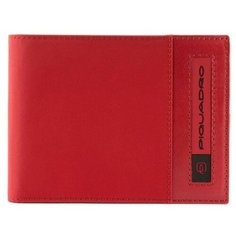 Кошелек Piquadro Bios, красный, 11x9x1,5 см
