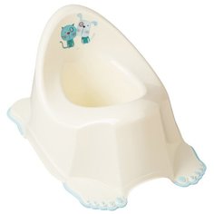 Горшок КОТ И ПЁС антискольз. (желтый) Tega Baby