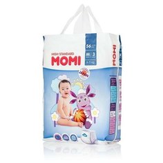 MOMI Подгузники-трусики MOMI High Standard M (6-11 кг), 56 шт