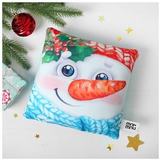 Mni mnu Подушка-антистресс «Снеговик», 21х21 см