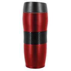 Термокружка LARA LR04-23 450мл, двойные стенки, вакуум, сталь/силикон, двухцветный корпус