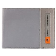 Кошелек Piquadro Bios, серый, 13x10x1,5 см